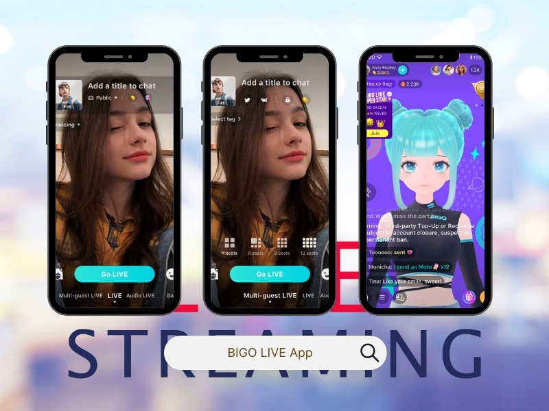 آموزش پخش لایو در BIGO LIVE